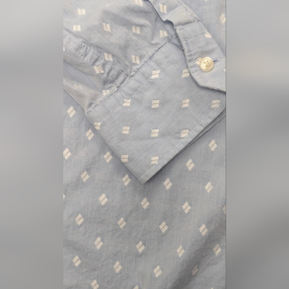 Scotch And Soda Long Sleeve Button Down Patterned Shirt, Large - Picture 4 of 15